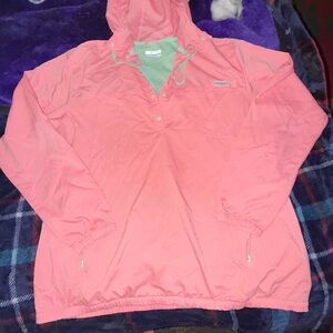 Columbia Pink and Green Hooded Jacket
